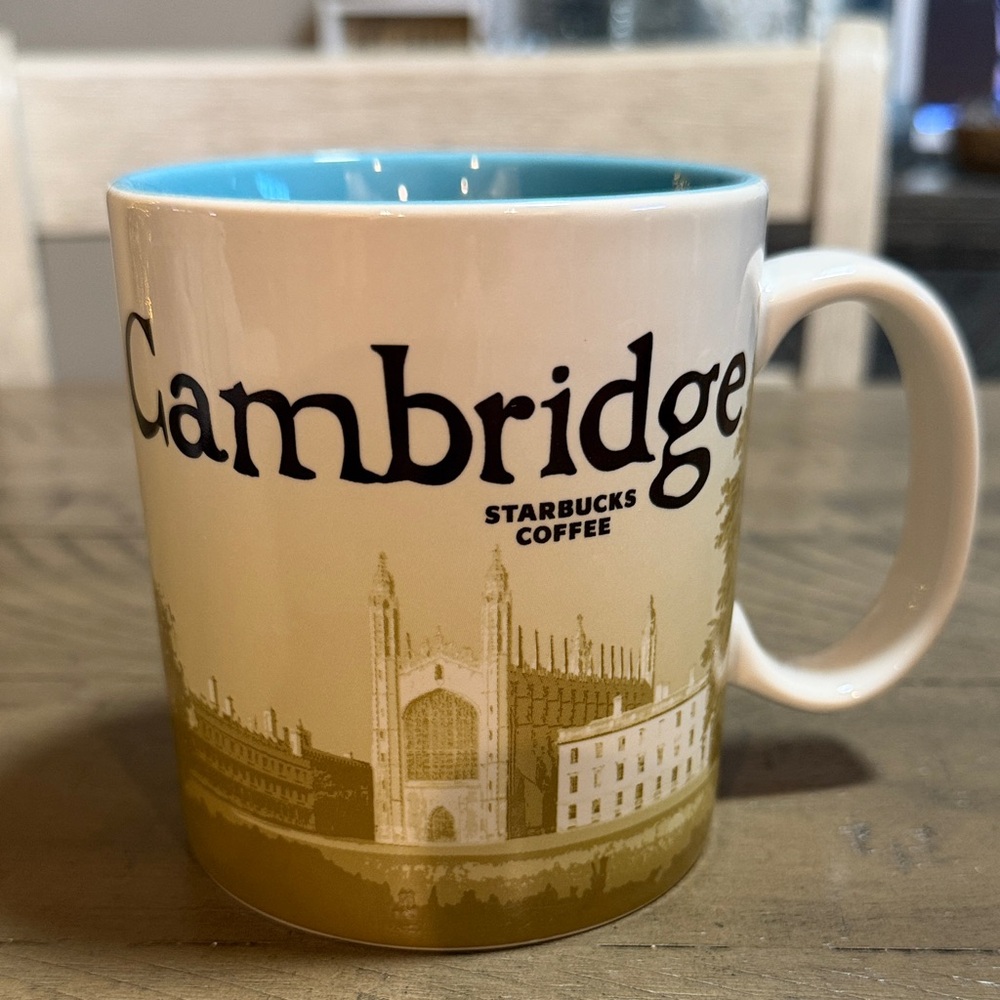 Starbucks Cambridge Global Icon Mug - Cream and Blue